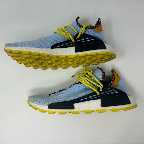 Adidas Pharrell x NMD Human Race 'Inspiration Pack' Sneakers Men Size 10.5 Blue - Picture 7 of 10